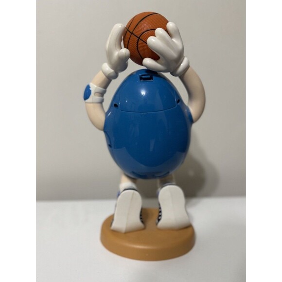 M&Ms Candy Dispenser Blue Basketball Player Vintage Rare 34cm Mars Inc - Picture 2 of 5
